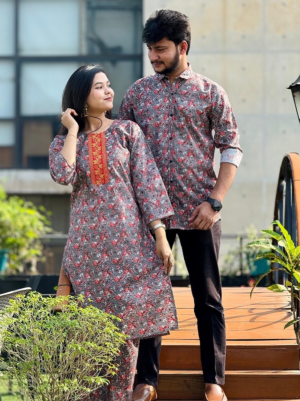 Premium Shirt Three Piece Couple Set